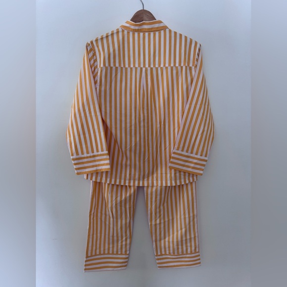 NWOT LAKE Yellow Striped Long Pajama Set - Picture 2 of 5